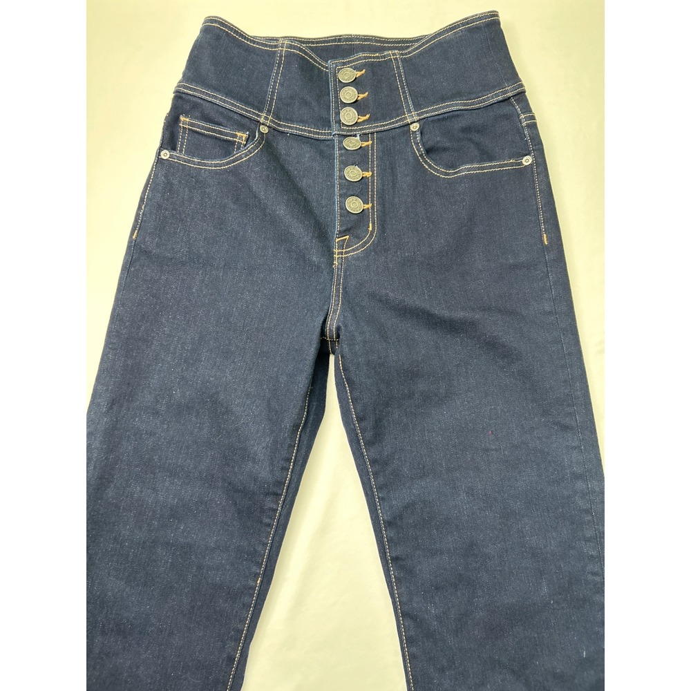 Joie High Waisted Button Fly Dark Wash Denim Jeans Size 27/4 - Picture 3 of 10